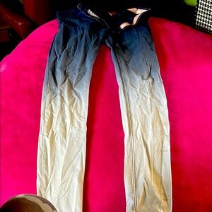 Freddy wr up Gradient Blue and Cream Pants. Few marks on  bottom could cut off